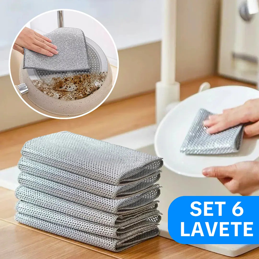 Set 6 Lavete de Sarma Pentru Curățenie