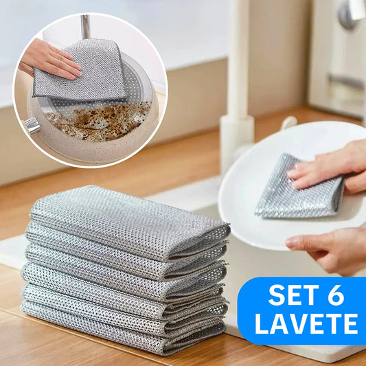 Set 6 Lavete de Sarma Pentru Curățenie