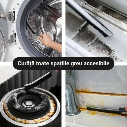 Set 3 Perii Subțiri Abrazive Pentru Locuri Greu Accesibile