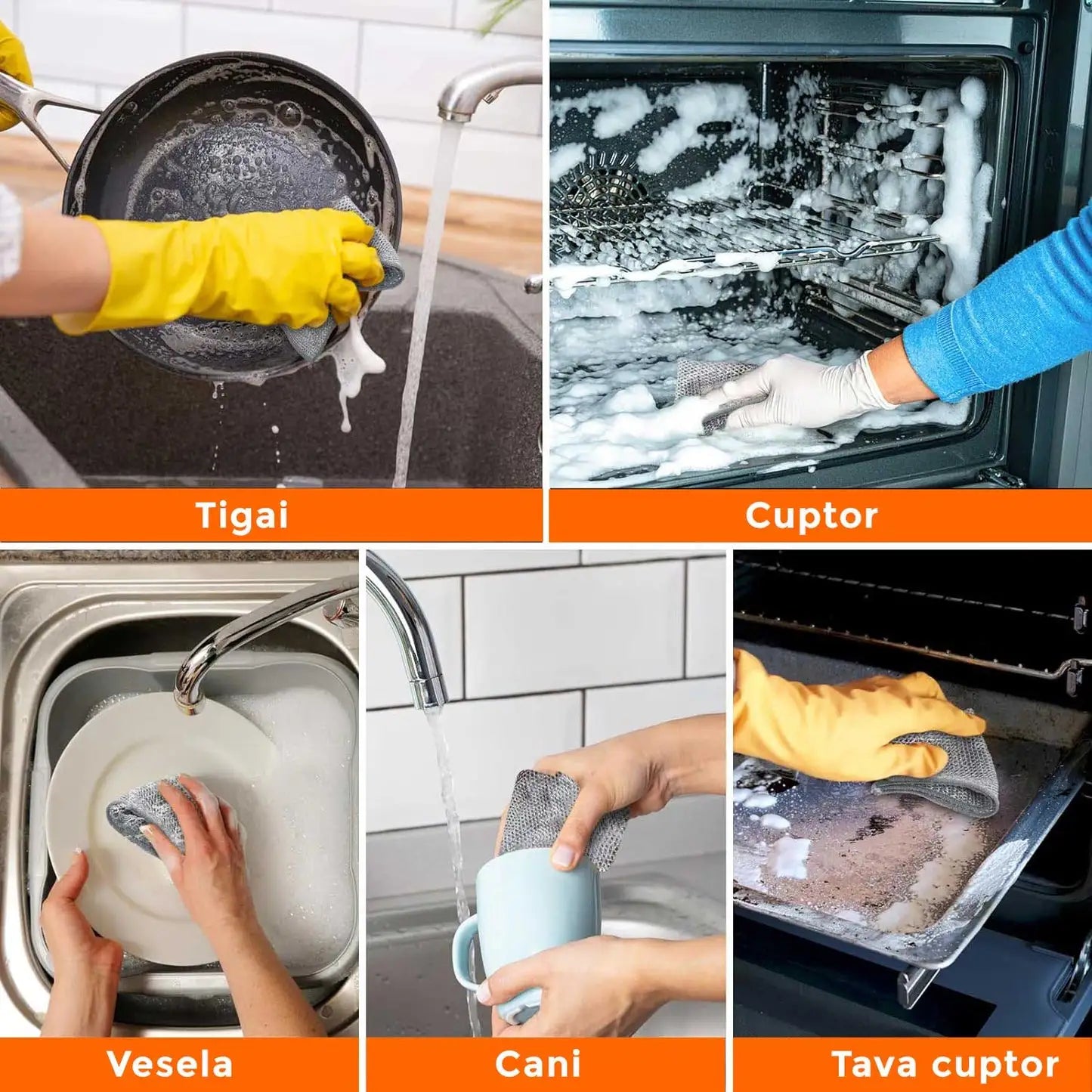 Set 6 Lavete de Sarma Pentru Curățenie