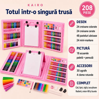 Set Desen Și Pictură  208 Piese Kairo