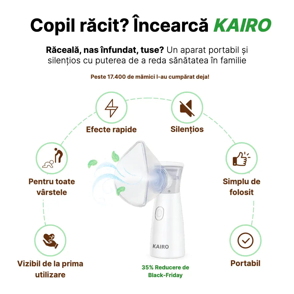 Aerosol Adulți & Copii - Reducere 30% 🎉